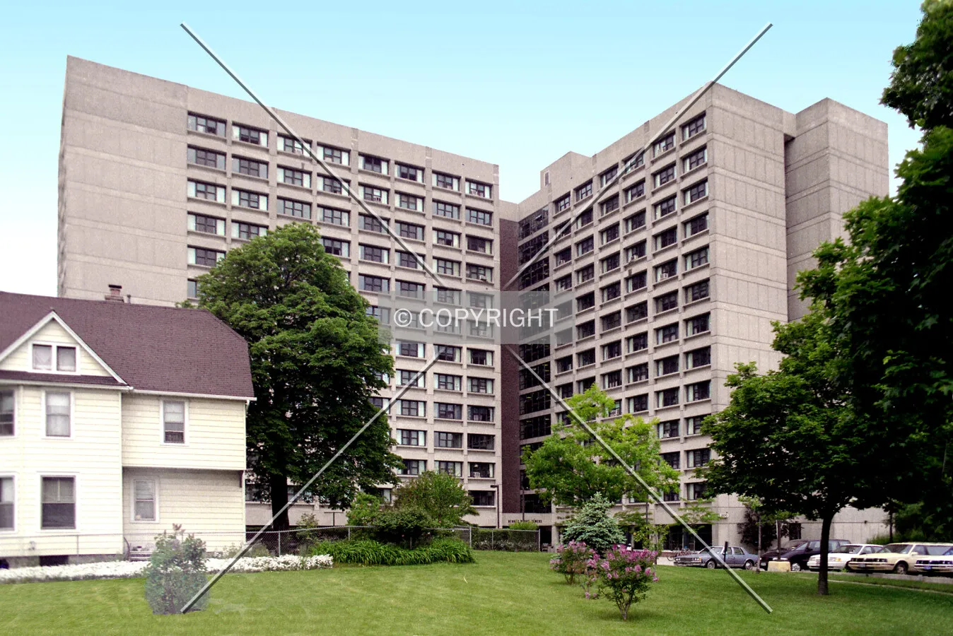 View from the southeast