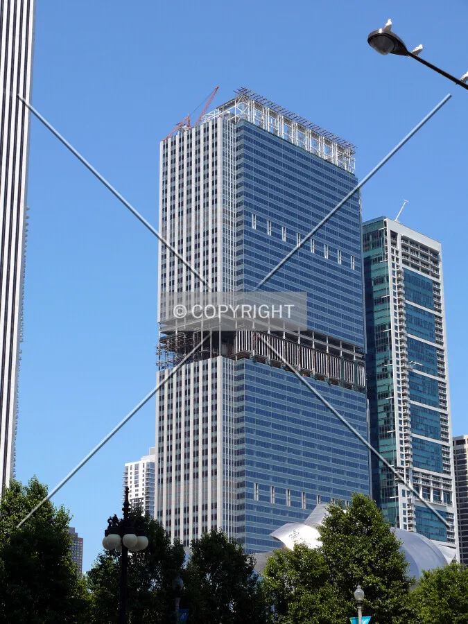 View to the northeast from Michigan Avenue