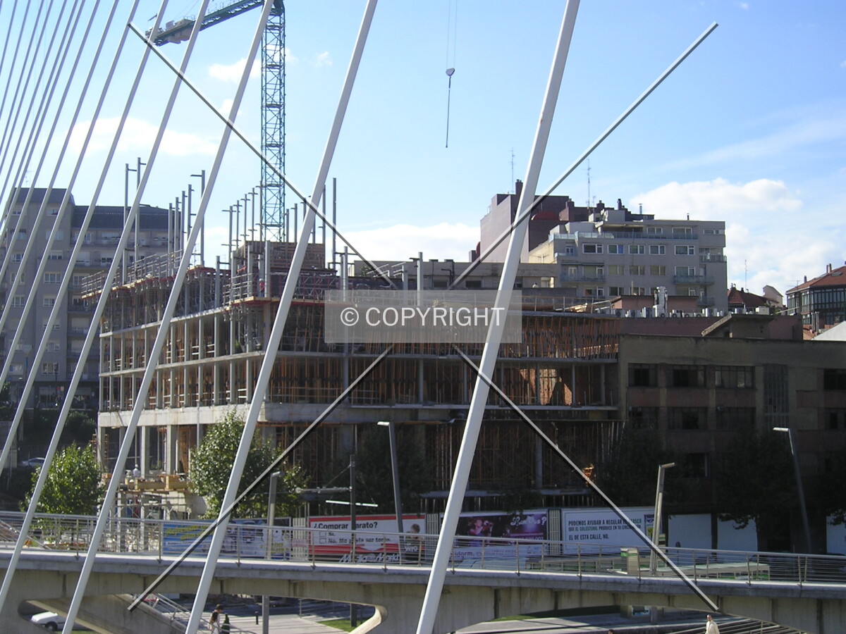 View through the Calatrava Bridge