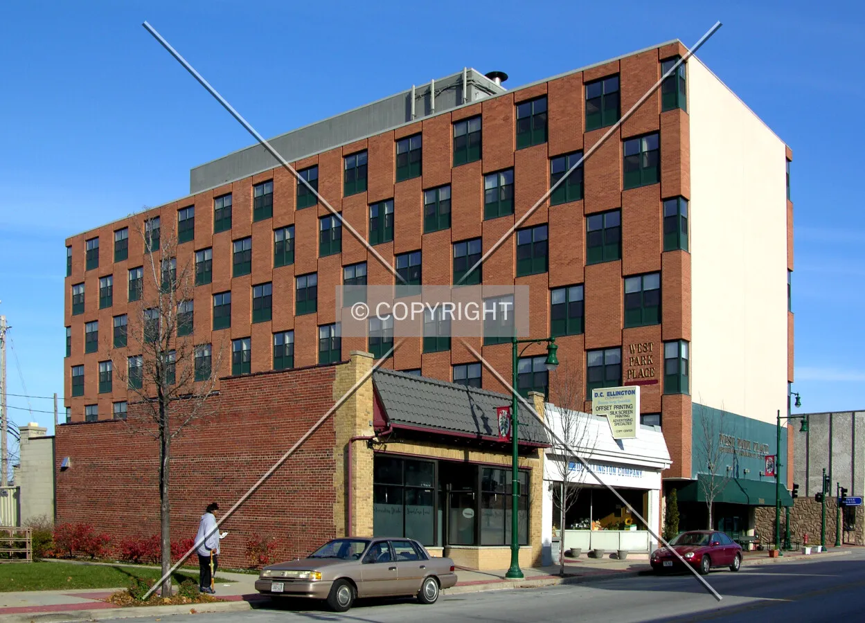 From across West Greenfield Avenue to the southwest