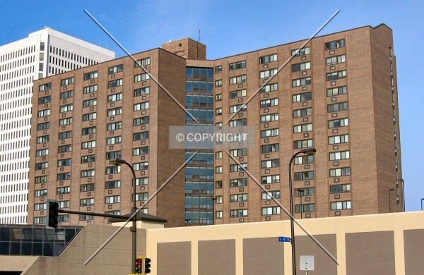 View to the southwest from 1st Street South