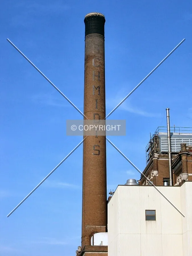 View of chimney from the west