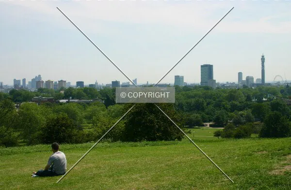 Admiring the view from Primrose Hill