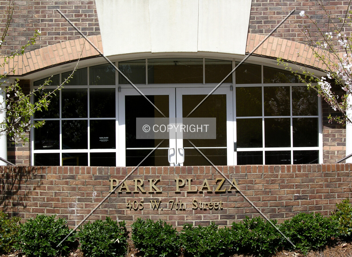Entrance and signage off North Pine Street