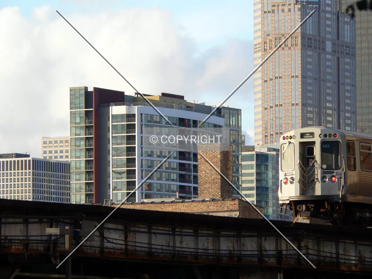 View to the northwest from wabash Avenue