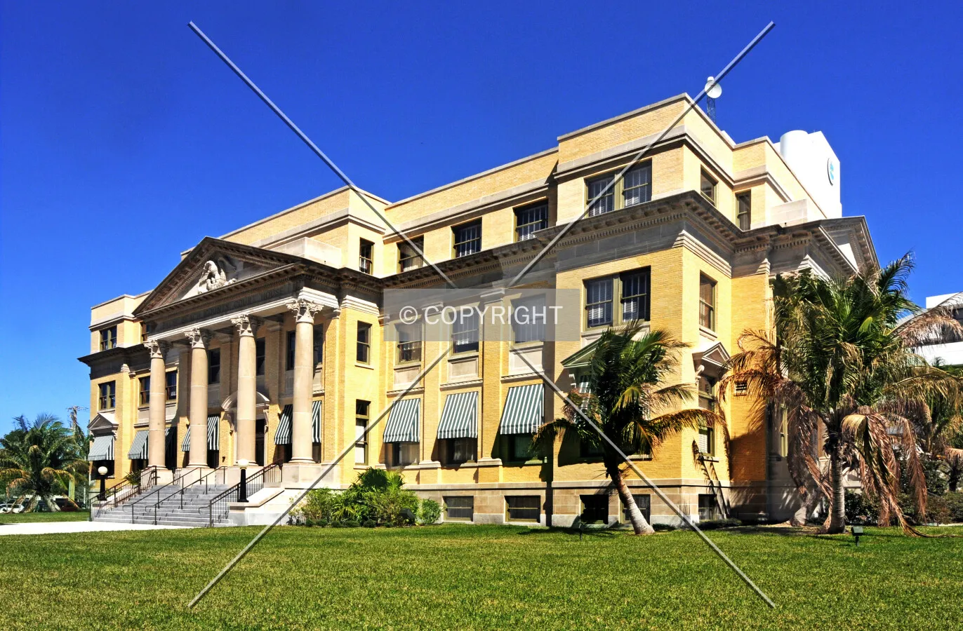 Historic 1916 Palm Beach County Courthouse, West Palm Beach, Florida, U.S.A.