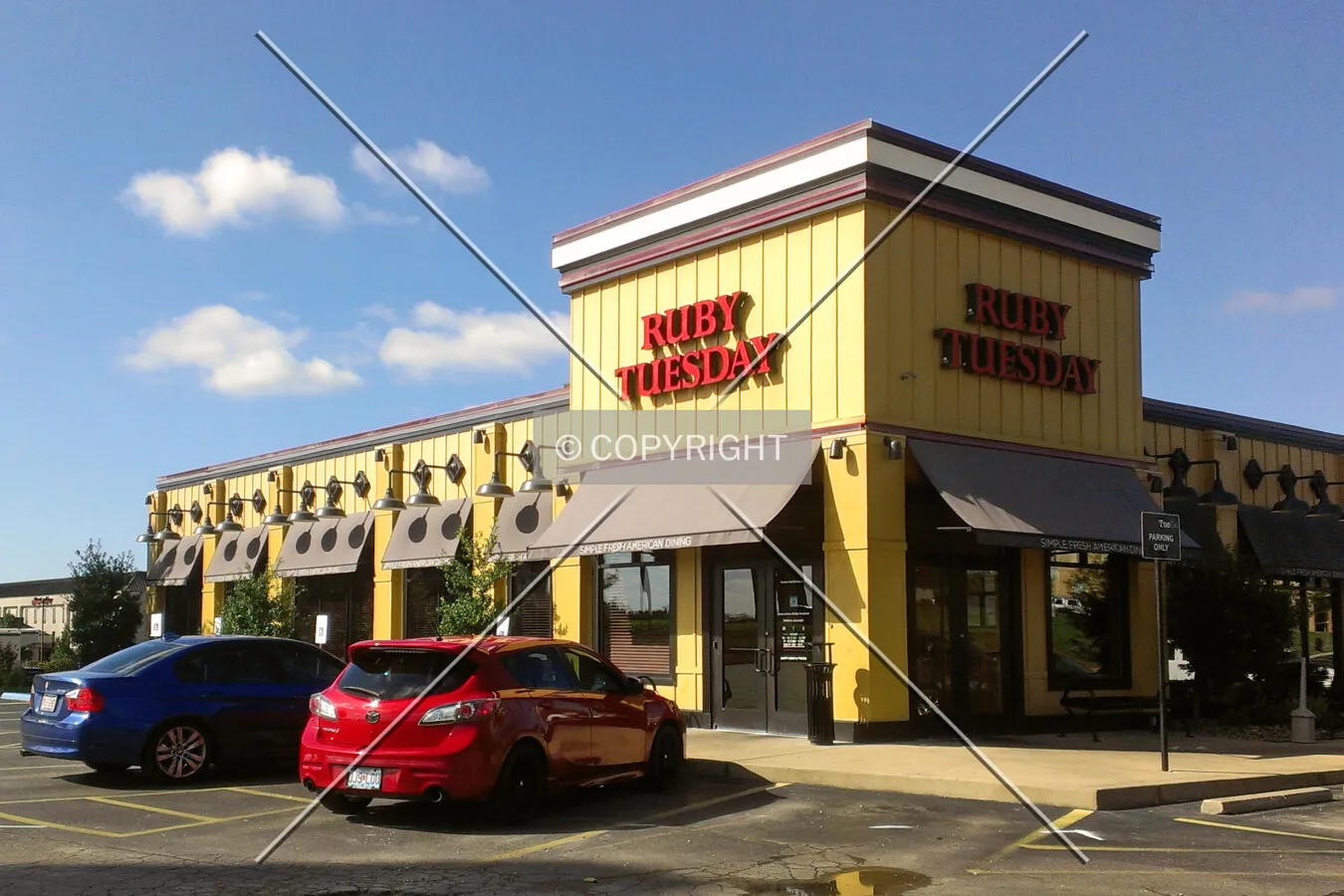 View from the southeast
