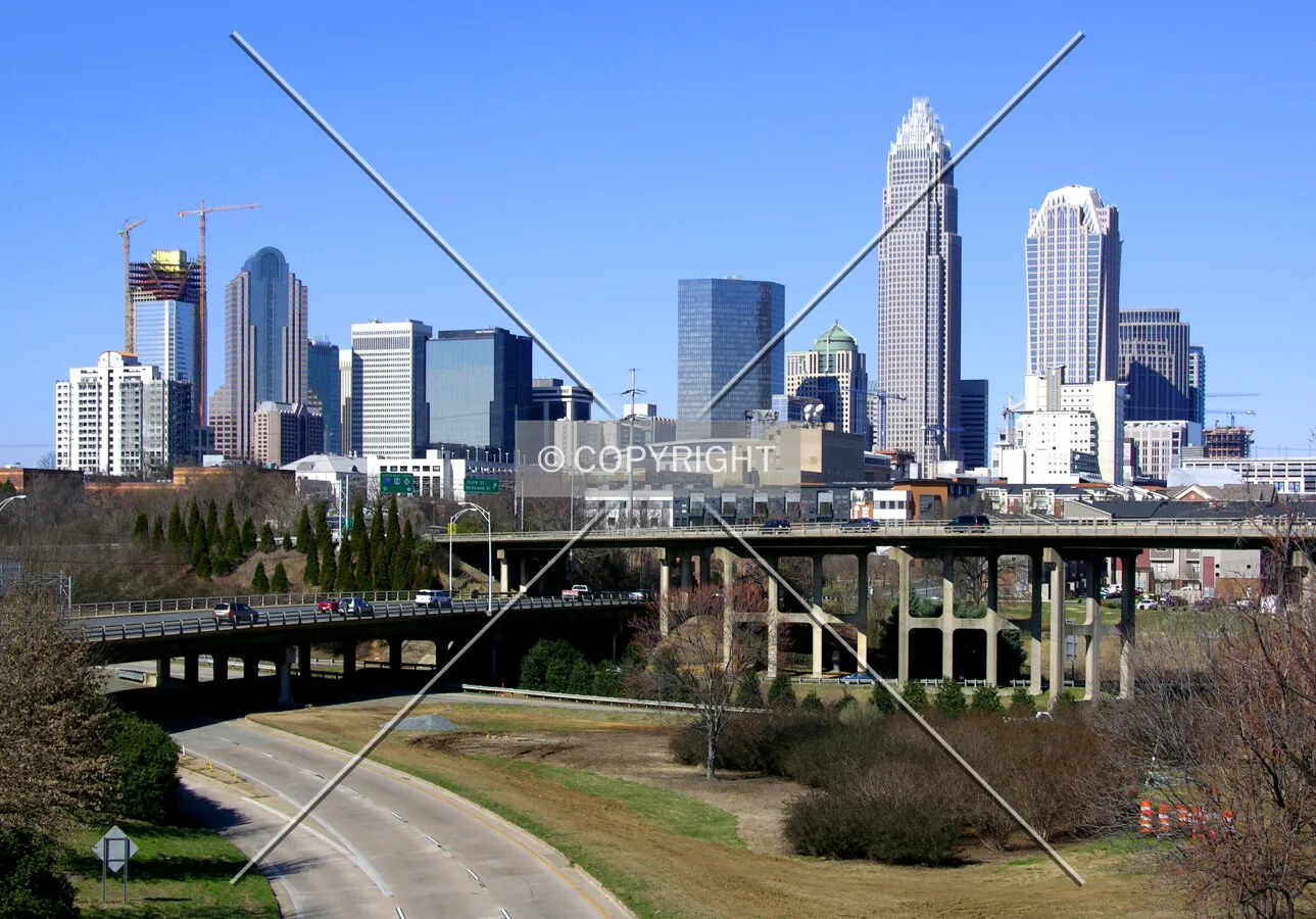 From Central Avenue to the northeast