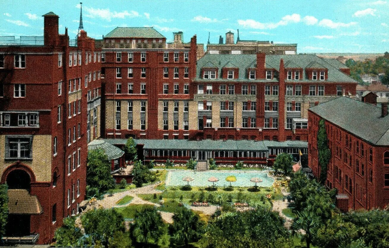 Courtyard from the southwest
