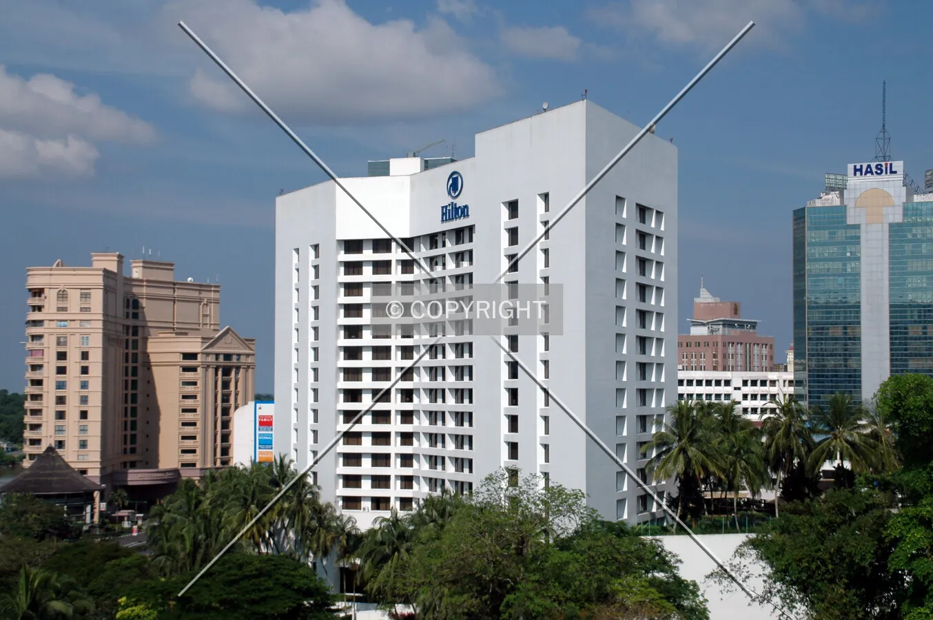 Elevated view from the northwest