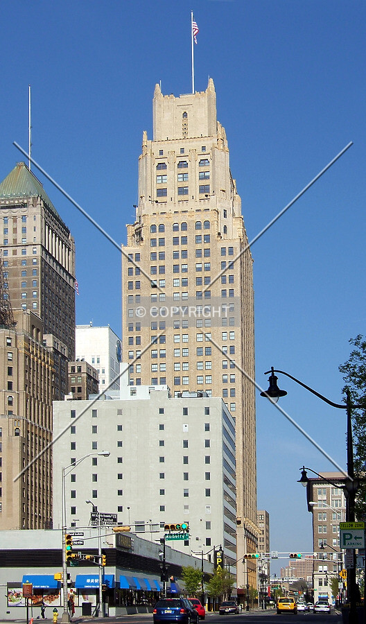 View from the southeast along Raymond Boulevard