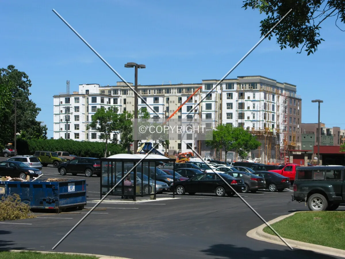 View to the east from Russell Avenue South