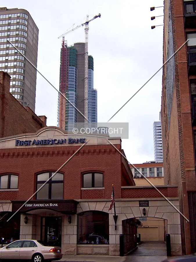 Looking east from the 1200 block of South Wabash Avenue