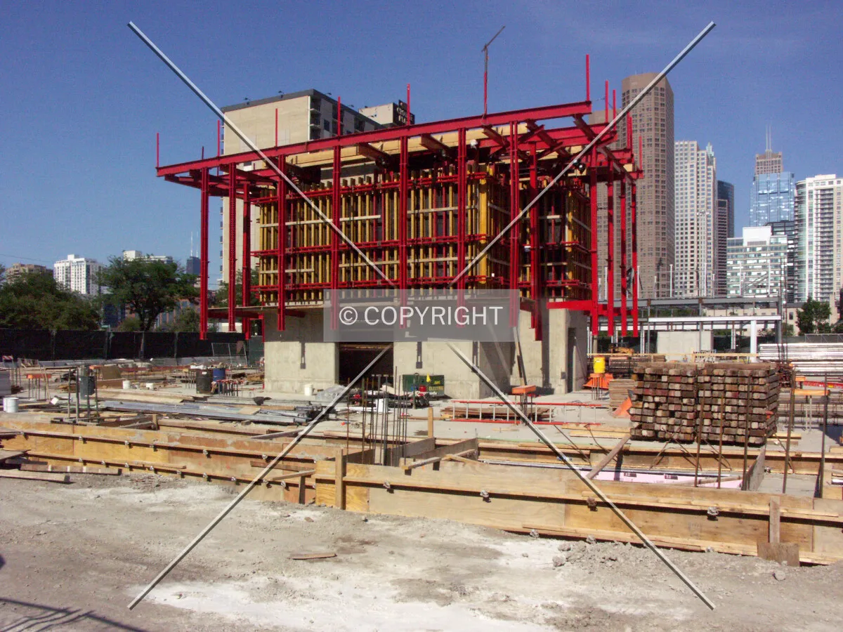 Base of the core from the west