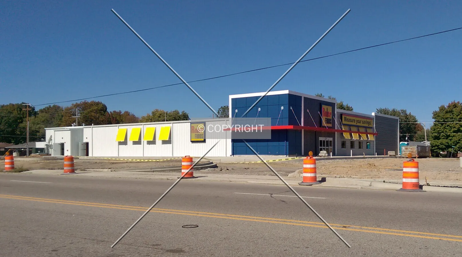 View from the southeast during the final stages of construction; October 20, 2014
