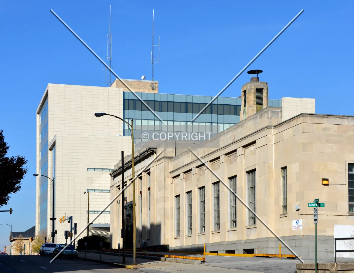 View from the south on 5th Street