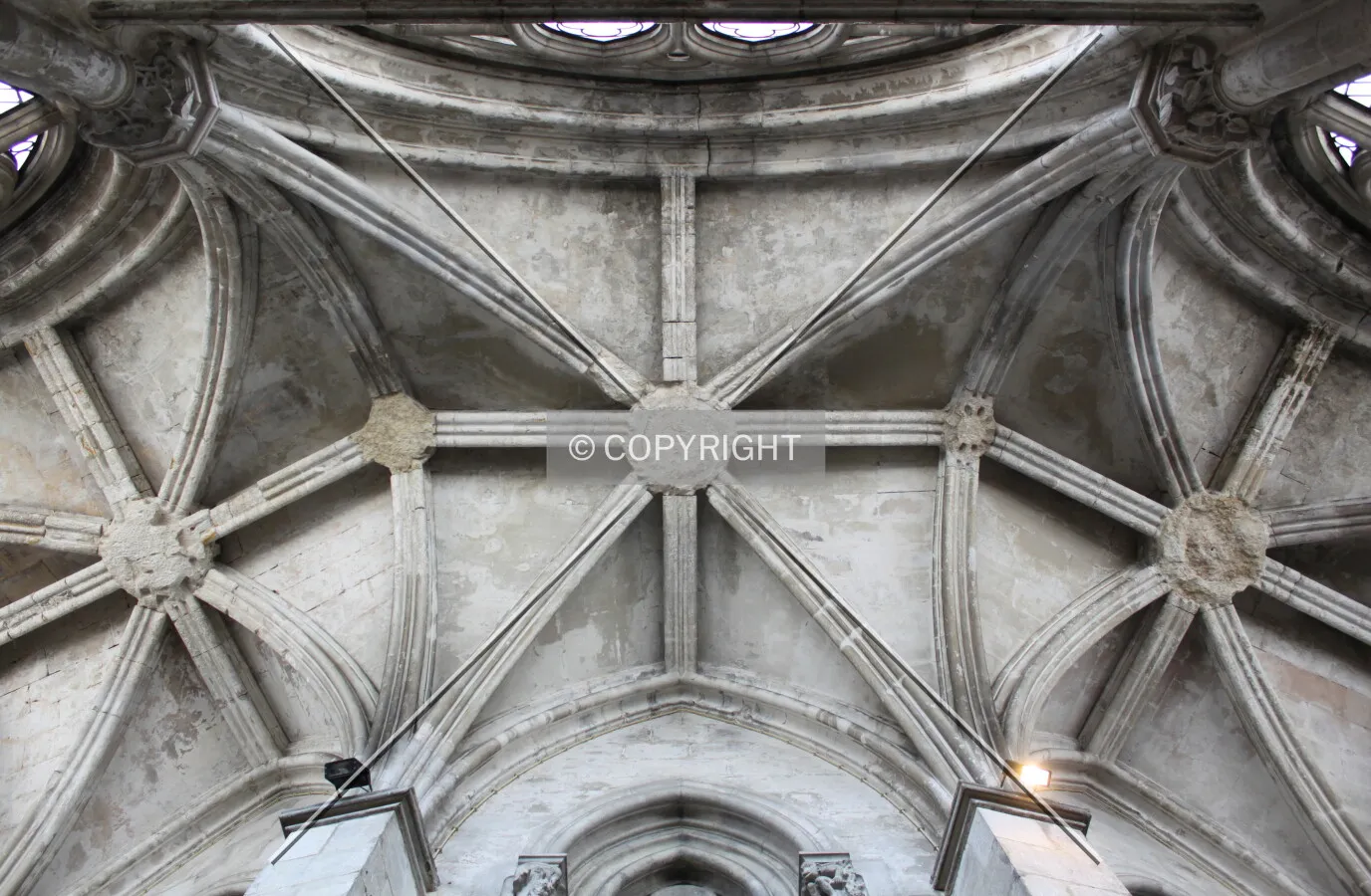 Ceiling of the ambulatory at the axial chapel