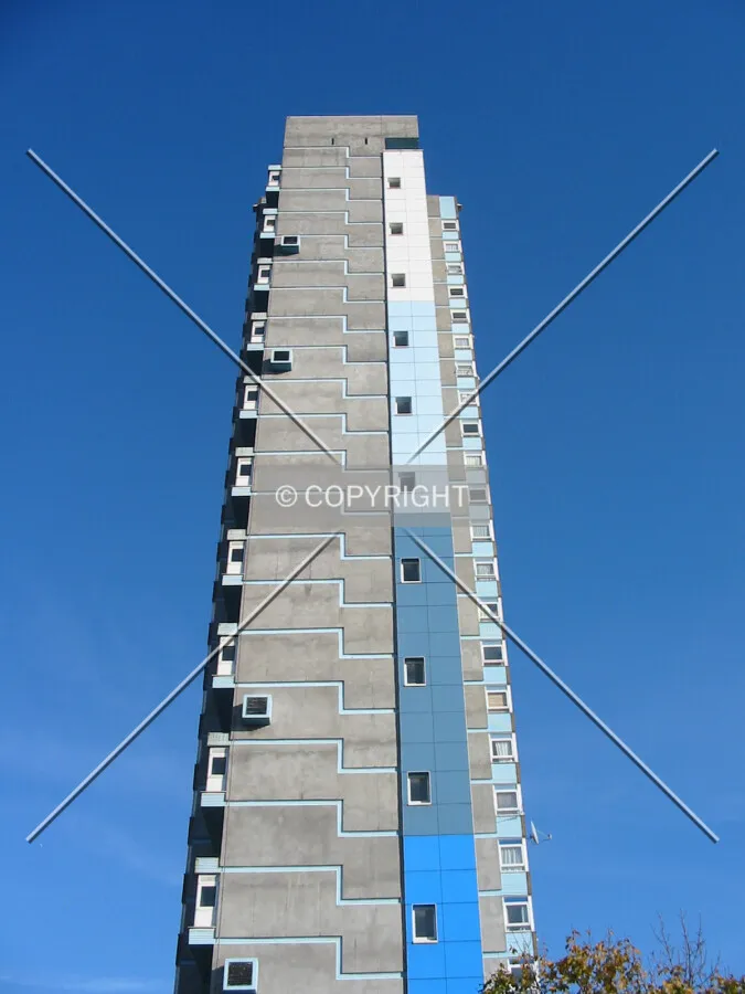 View from the foot of the tower