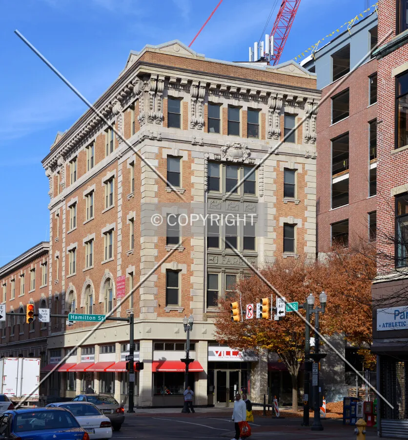 View from the south at 8th and Hamilton Streets