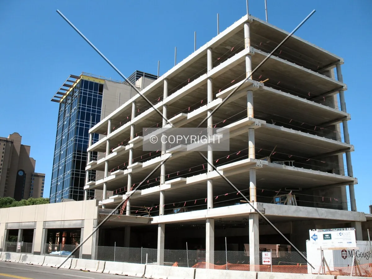 View to the southwest across Central Avenue SE