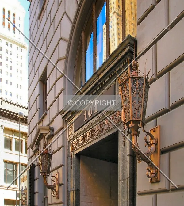 Above the east entrance
