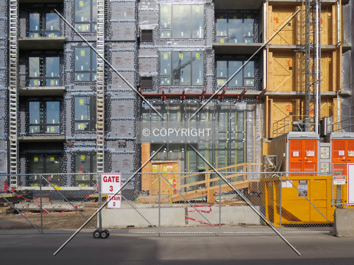 Future main entrance from across Portland Avenue