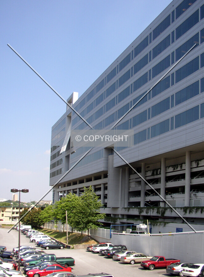 Looking east from Peachtree Center Avenue NE
