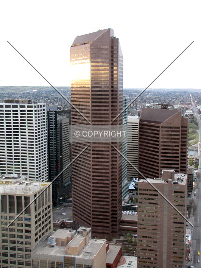 Seen from Calgary Tower observation deck