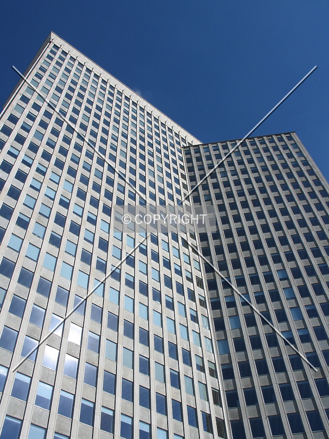 Looking up from the main entrance