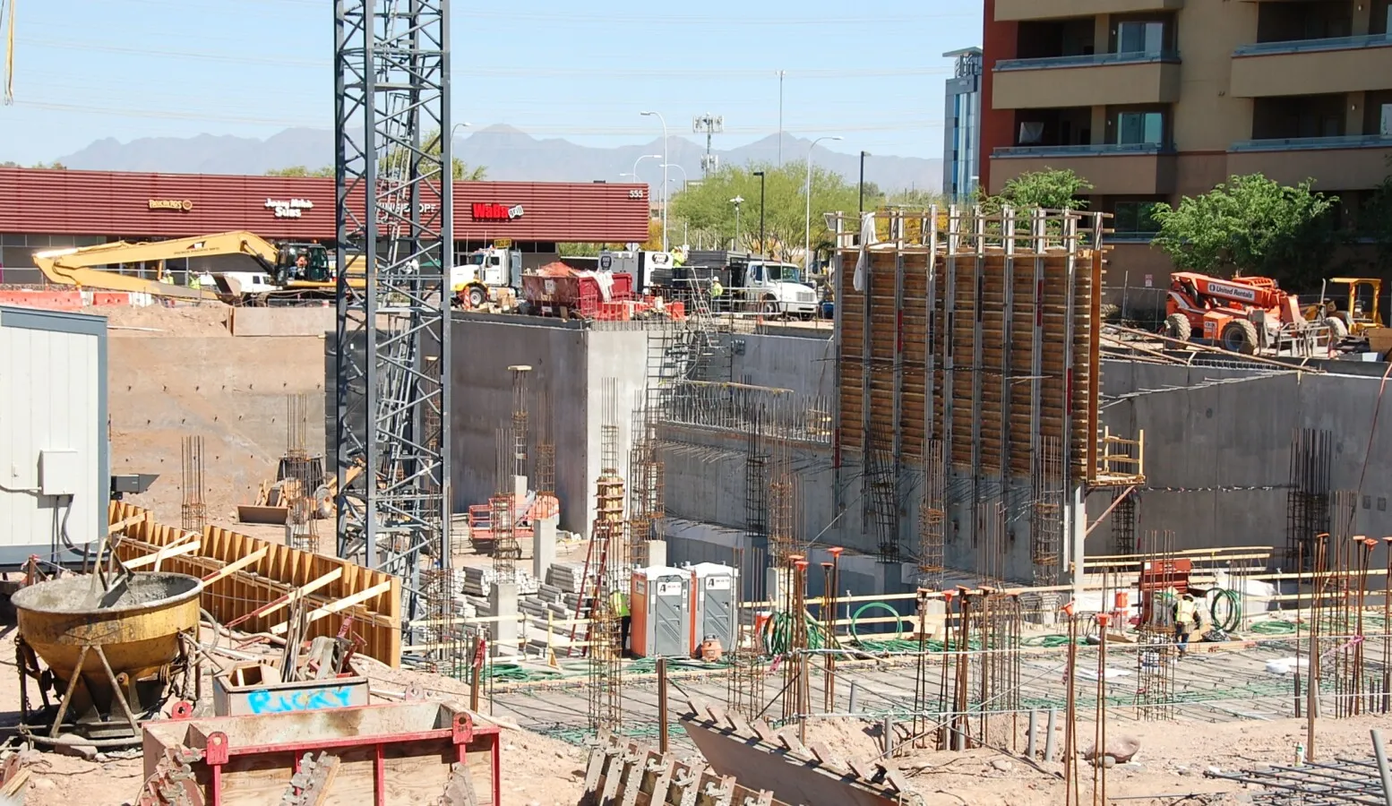 Looking northeast