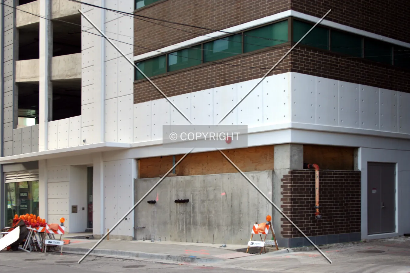 Southeast corner of the base