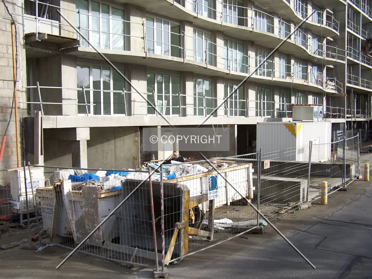 Emprise du chantier sur l'Avenue