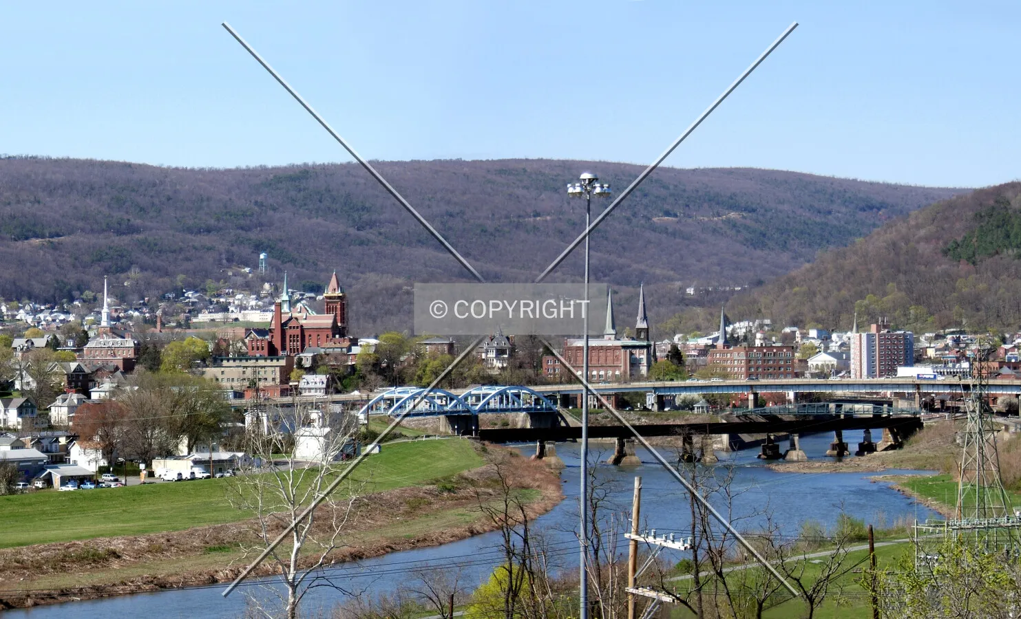 Downtown from the south