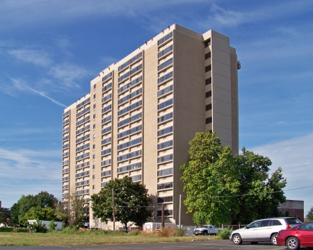 View from the northeast