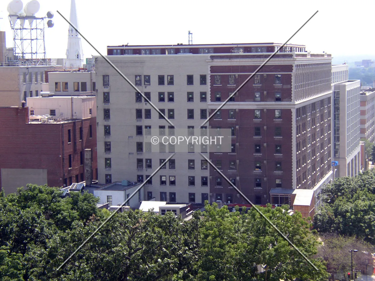 Looking southwest from the Wisconsin State Capitol observation deck
