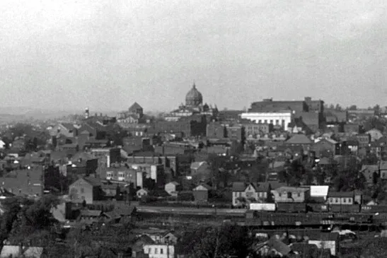 Vintage view from the southeast