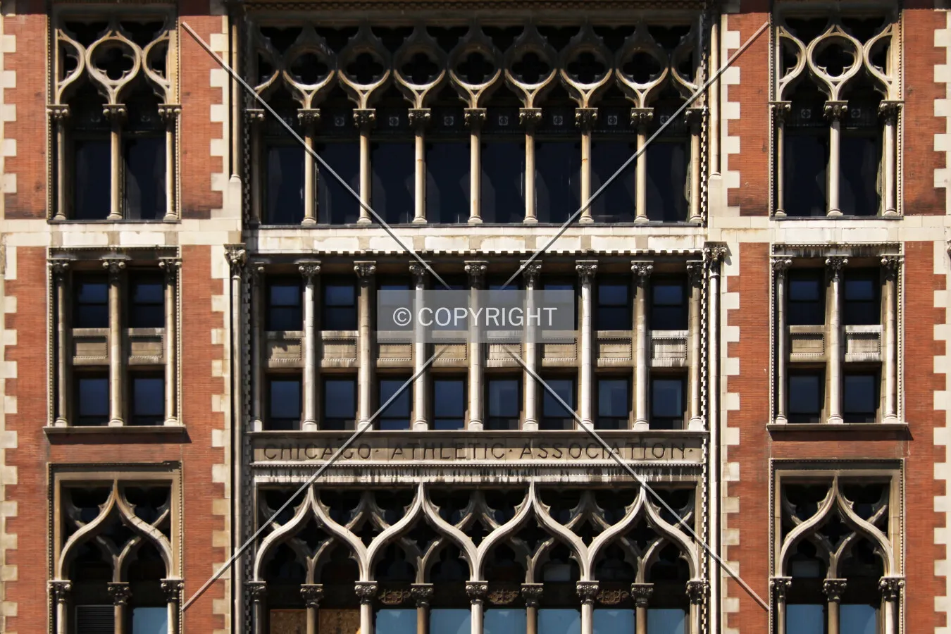 Section of the facade