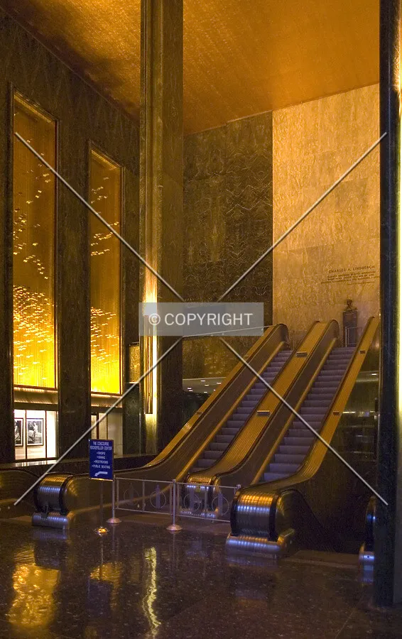 Escalators in the main lobby