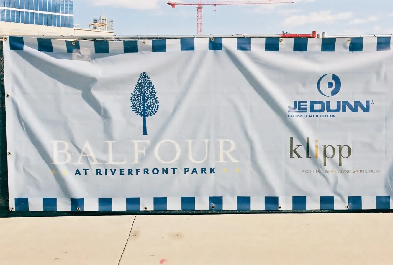 Construction banner