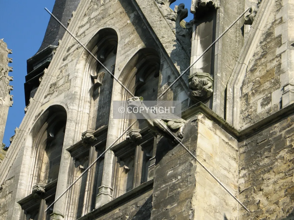 Gargoyle at the north side of the nave
