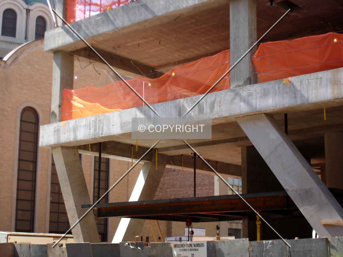 Closeup of the northeast corner