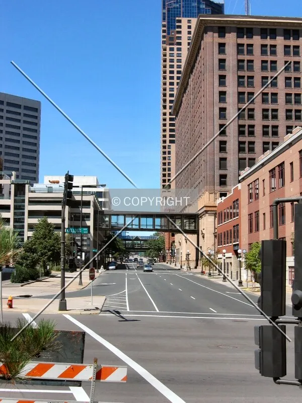 View to the north from Kellogg Boulevard