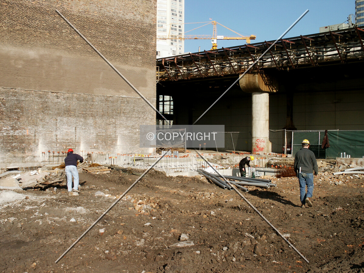 Northeast corner of the site