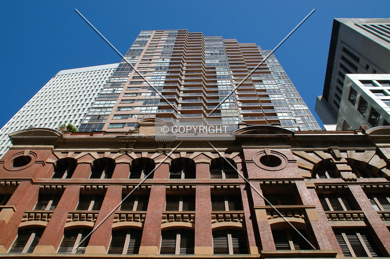 Looking up the east side