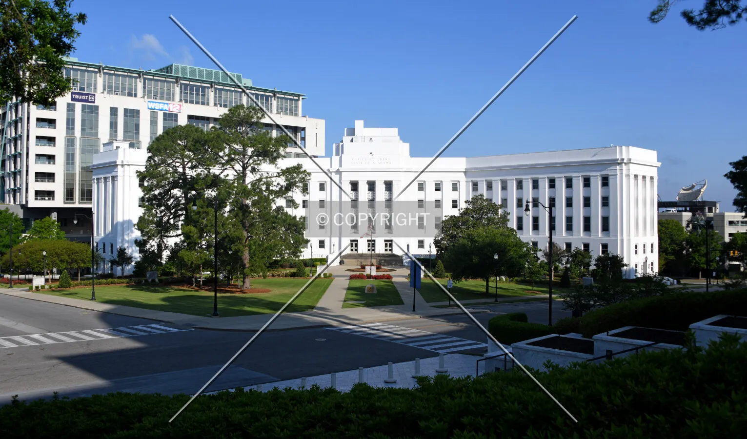 View from the southeast
