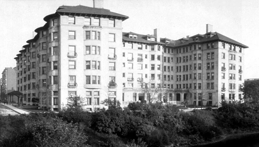 Vintage view from the northwest