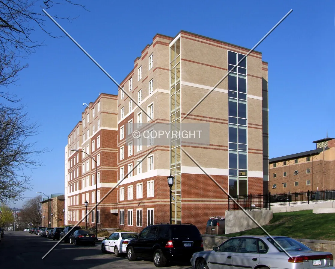 View from the northeast along Webster Avenue