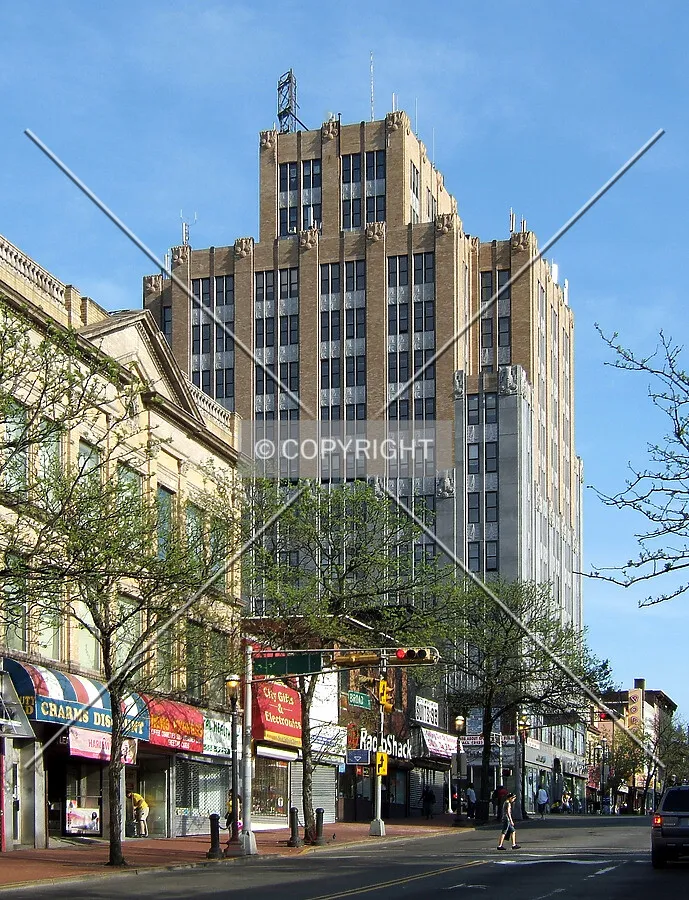 View from the northwest on Broad Street