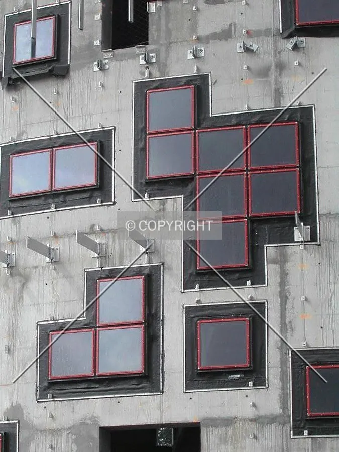 Close view of the windows