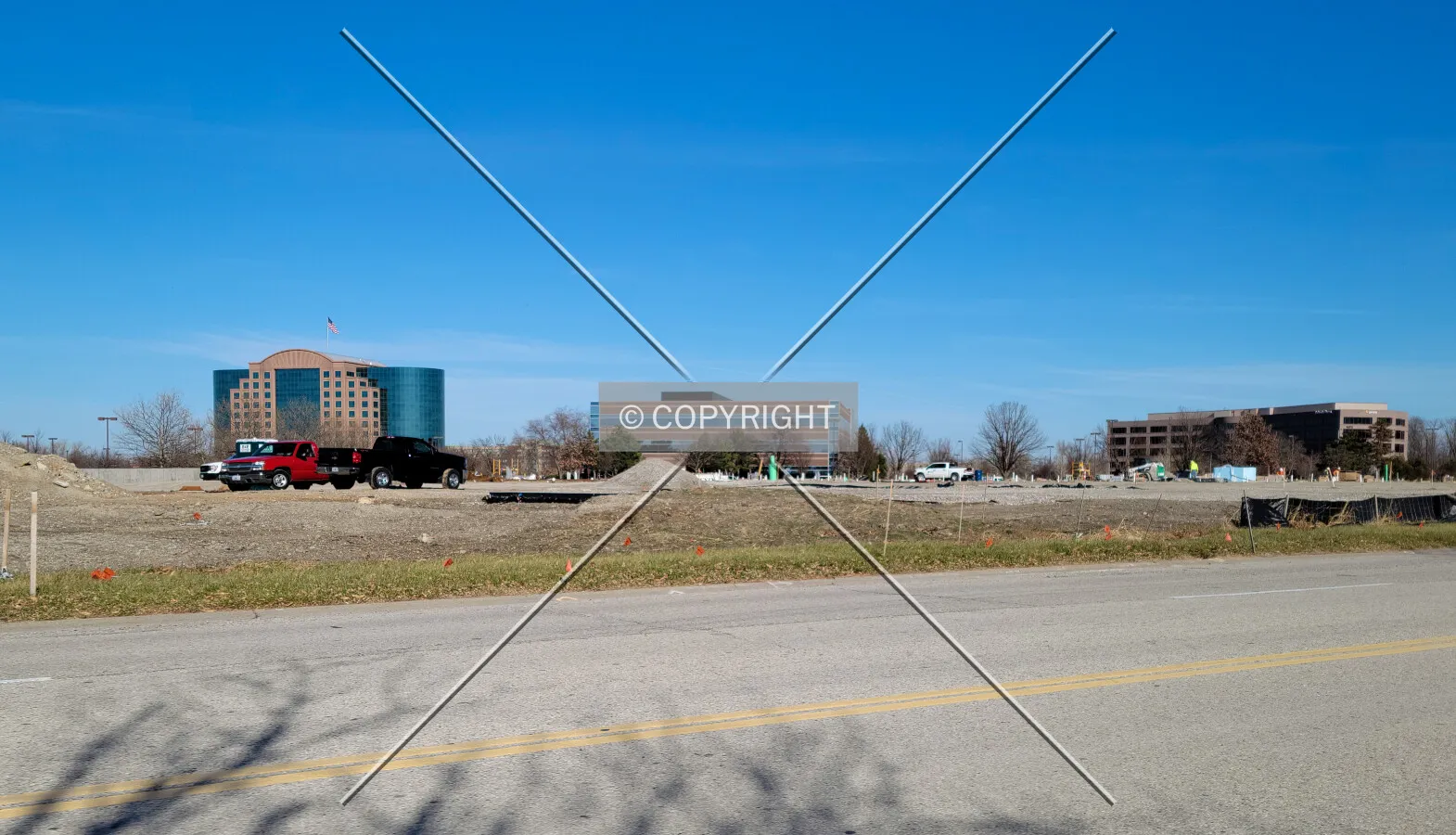 From the southeast during construction; December 13, 2021